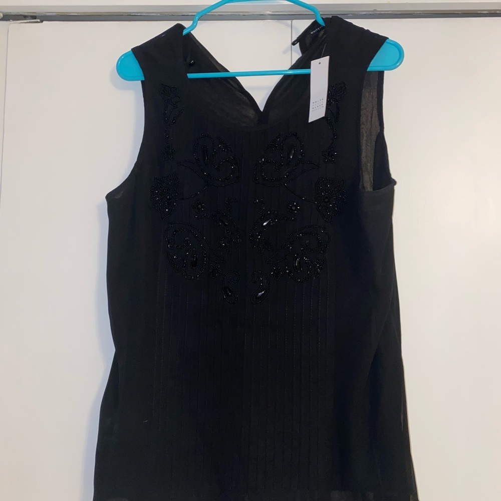 Black with small beads